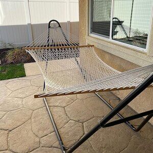 SUNCREAT Hammocks Traditional Rope Double Hammock